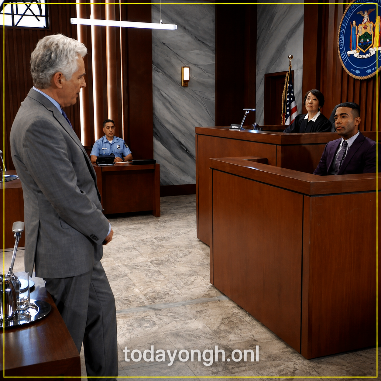 Martin pressures Isaiah during a tense cross-examination in Curtis's assault trial.