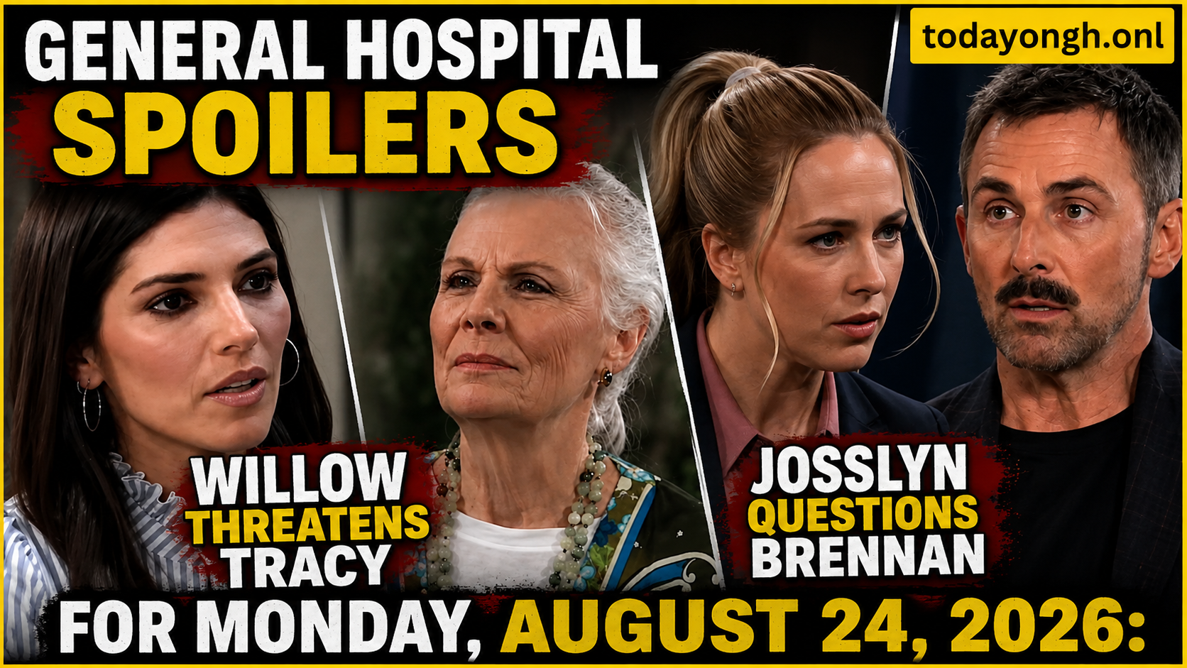 General Hospital spoilers for Monday, August 24, 2026