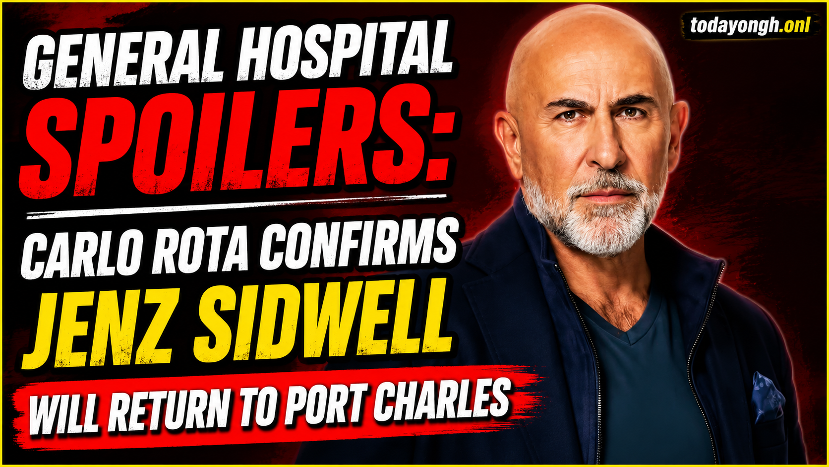 Carlo Rota confirms Jenz Sidwell will return to Port Charles on General Hospital